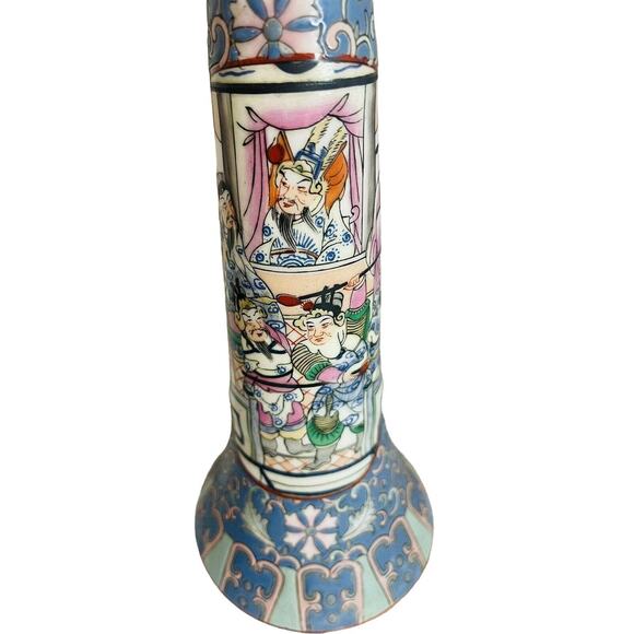 Heygill and H.F.P Oriental 2 Candle Holders Made in Macau One of a Kind RARE ORG - Picture 3 of 16